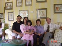 David, Chris Grant with guests