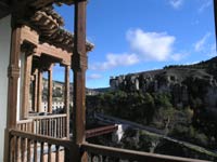 From one of hanging houses