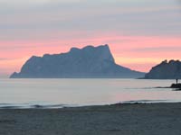 Sunset over Calpe Rock