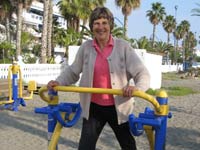 On the beach at Nerja