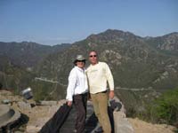 Pose on the Great Wall of China
