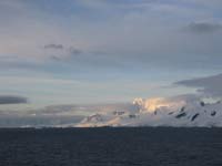 dawn over antartica