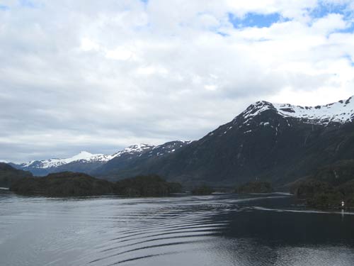 narrow channels  on Navimag ferry