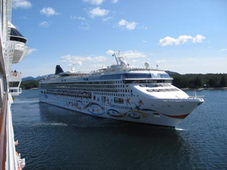 cruise ship in Ketchikan