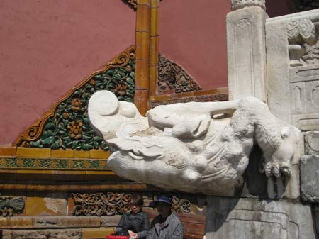 archtectural feature in forbidden city