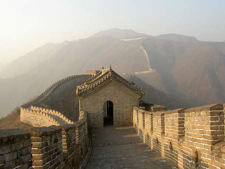 great wall at dawn